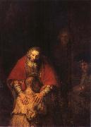 REMBRANDT Harmenszoon van Rijn The Return of the Prodigal son painting